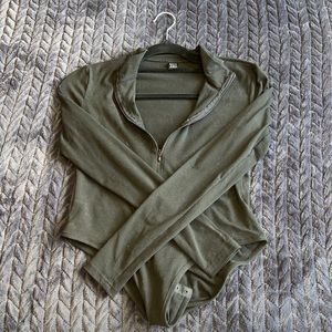 Black Zip up bodysuit